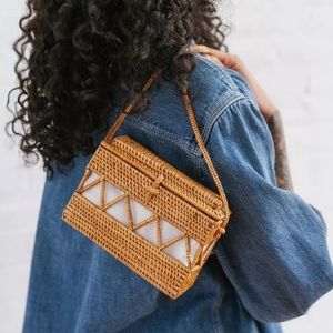 Wicker Crossbody Bag